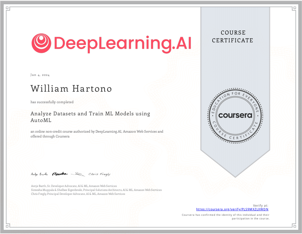 DLAI Auto ML Analyze Datasets and Model Train