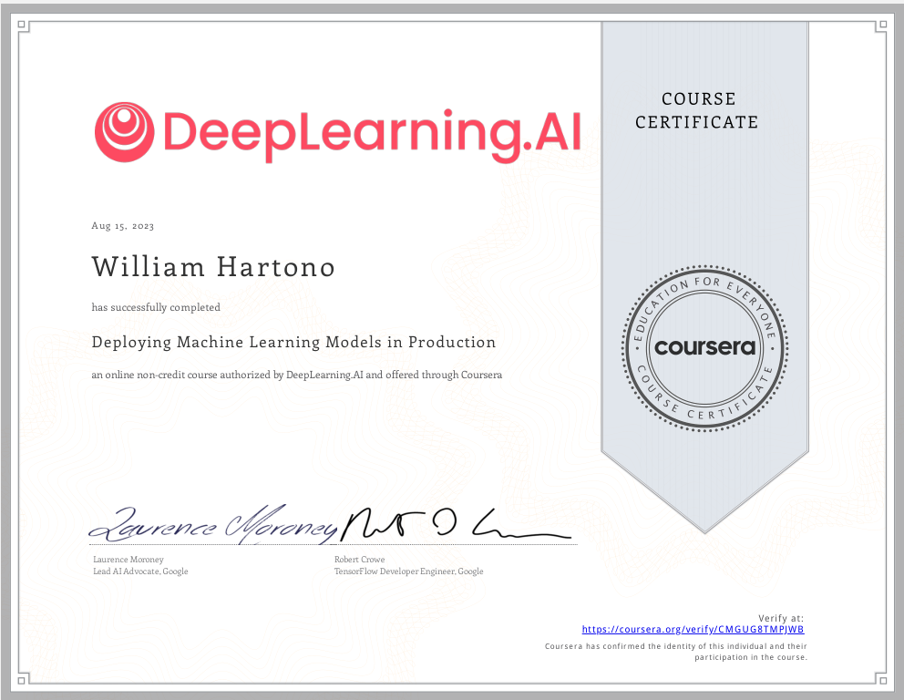 DLAI Deploy ML Model in Production