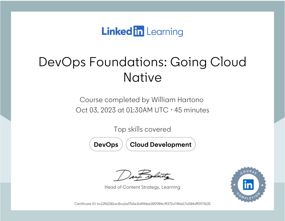 DevOps Foundations Going Cloud Native